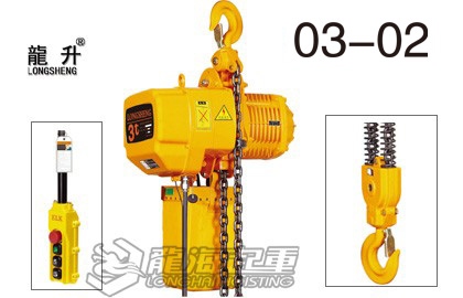龙升3吨双链环链电动葫芦