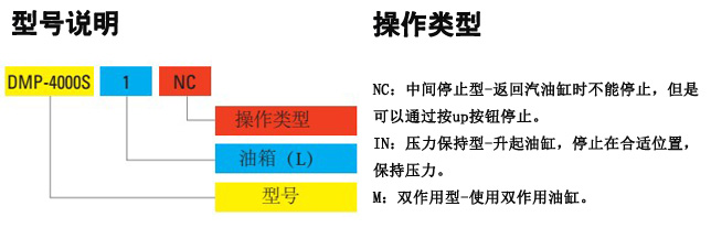 DMP小型电动泵型号说明