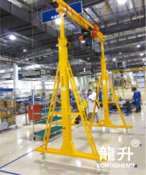 可调式移动龙门吊架工厂车间使用案例