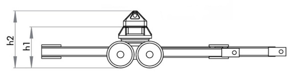 JUNG集装箱专用搬运小坦克尺寸图