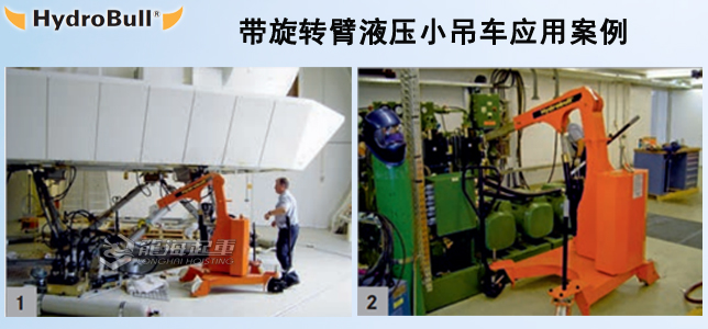 带旋转臂液压小吊车应用案例实拍